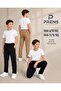 Boys' Black Denim School Pants with Cargo Pockets and Elastic Waist and Cuffs - 3