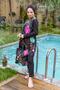 Women's Black Green Fully Covered Hijab Swimsuit Short Set of 2 031 - 6