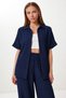 قميص جاكار منقوش مع ياقة وأزرار وبنطلون مقاس 6XL - 3