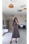 Brown Accessory Detailed Knitwear Dress