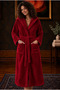Unisex Rashell Bathrobe with Hood and Belted Pockets – Soft Textured High Water Absorbent Unisex Bath and Shower Robe - 3