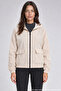 Women's Stone Water Resistant Crinkle Fabric Hooded Raincoat - Windbreaker