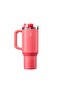 - “Big Cup” 1.2 L Coral Pink, Stainless Steel Thermos - with Extendable Straw, Double Wall, S