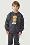 Boy's Teddy Bear Printed Sweat Top - 2