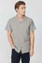 Men's Cuban Collar Short Sleeve Shirt