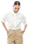 Women's Half Sleeve Poplin Crop Shirt - 4