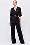 Women's Wide Leg Satin Trousers - 5
