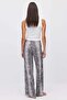 Women's Patterned Wide Leg Trousers - 6