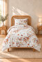Flower Fitted Single Duvet Cover Set