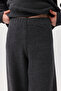 Girl's Elastic Waist Textured Sweat Bottoms - 6
