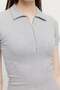 Women's Half-Zip Collared Bodysuit - 7