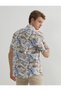 Patterned Short Sleeve Shirt - 4