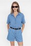 Kadın Oversize Denim Gömlek - 2