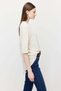 Women's Asymmetrical Cut Oversized Blouse - 4