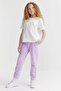 Girl's Sweat Bottoms with Elastic Waist and Legs - 2