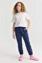 Girl's Sweat Bottoms with Elastic Waist and Legs - 4