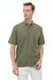 Collared Buttoned Shirt with Pockets - 2