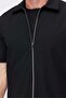 Men's Zippered Short Sleeve Shirt - 6
