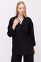 Women's Double-Breasted Textured Blazer Jacket - 3