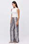 Women's Patterned Wide Leg Trousers - 3