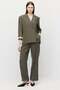 Women's Linen Look Straight Cut Trousers - 2