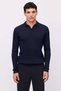Men's Ribbed Polo Collar Knit Sweater - 2