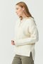 Women's Hooded Zippered Knitwear Sweater - 5