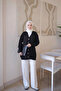 Black Cold Yarn Stone Knitwear Cardigan - 2