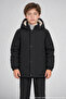 Boy's Fur Lined K Hooded Comfortable Fit Water and Windproof Winter Coat