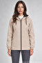 Women's Stone Waterproof and Wind-Resistant Lined Hooded Raincoat - Windbreaker
