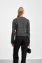 Anthracite Collar Tie-Up Buttoned Knitwear Cardigan - 4