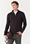 Men's Stand Collar Half Zipper Knitwear Sweater