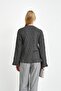 Smoked Waist and Cuffed Sleeves Knit Sweater - 4