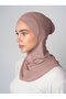 Cross Hijab Neck Collar Bonnet - Smoke Rose - (St232), (Id 3423238) - 2