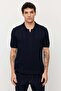 Men's Knitwear Polo Collar Ribbed T-Shirt - 2