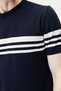 Men's crew neck striped knit t-shirt - 6