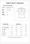 Women's Polo Neck V Cut Short Sleeve Blouse - 7