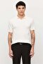 Men's Textured Knitwear T-Shirt - 2