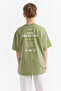 Boy's T-Shirt with Text Print Detail - 4