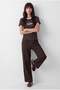 Women's Contrast Collar T-Shirt - 3