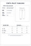Women's Comfortable Cut Textured Pants with Elastic Waist - 7