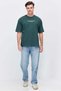 Men's Oversize Text Printed T-Shirt - 6