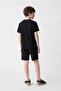Boy's Textured Pocket Crew Neck T-Shirt - 4