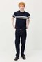 Men's crew neck striped knit t-shirt - 7