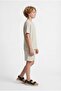 Boy's Textured T-Shirt with Pocket Detail - 3