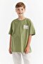 Boy's T-Shirt with Text Print Detail