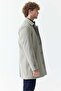 Men's Shirt Collar Trench Coat - 4
