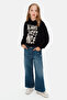 8-14 Years Old Always Nice Girls' Sweatshirt-Black