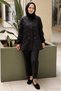 Crochet Knitwear Scallop Embroidery and Bead Embellished Shirt - 3
