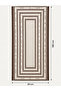 Chain Frame Patterned Coffee 80X180 Shal Sal3002 - 3